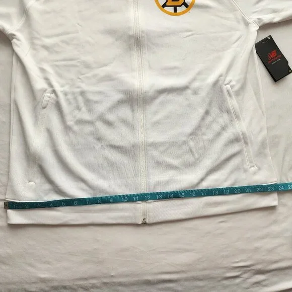 Boston Bruins 100 Centennial White Full Zip Jacket Sweatshirt - Rare